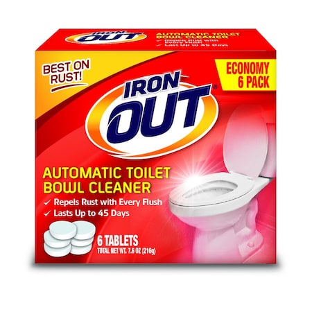 Iron Out Iron Out Automatic Toilet Bowl Cleaner, 6 Tablets AT46N